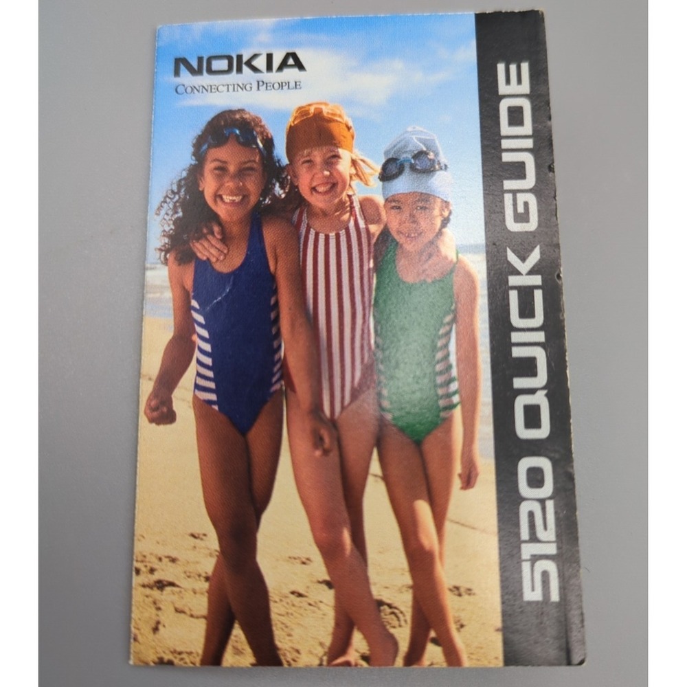 Nokia 5120 Product Quick Guide‎ Advertising Collectible Ephemera Mobile Phone